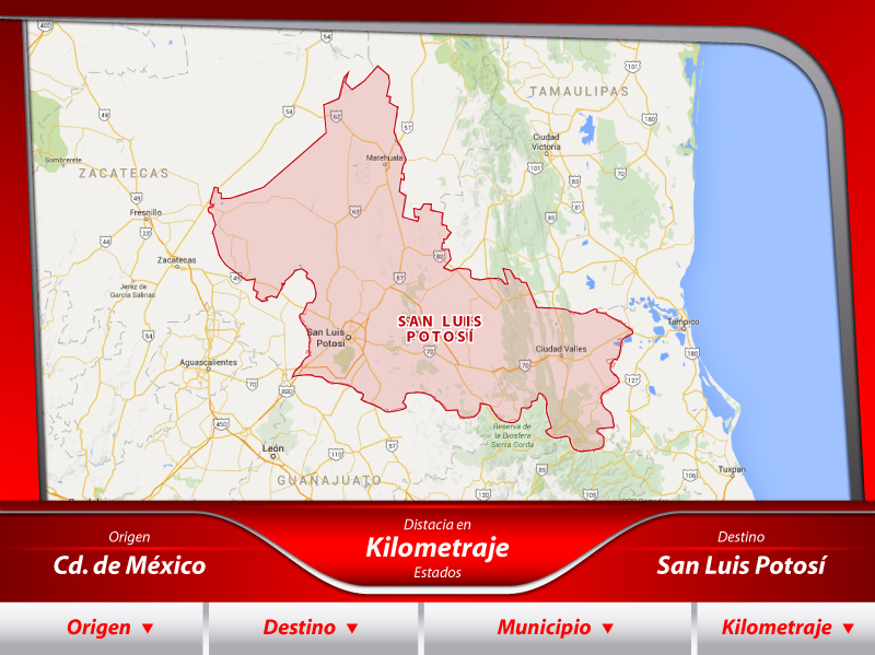 Transportes de la Ciudad de México a San Luis Potosí